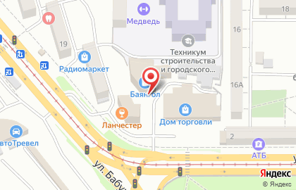 Салон-парикмахерская Эксклюзив в Октябрьском районе на карте