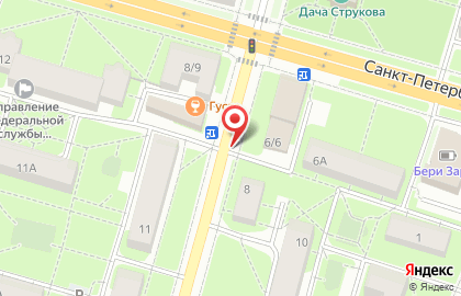 Киоск по продаже печатной продукции, Петродворцовый район на карте