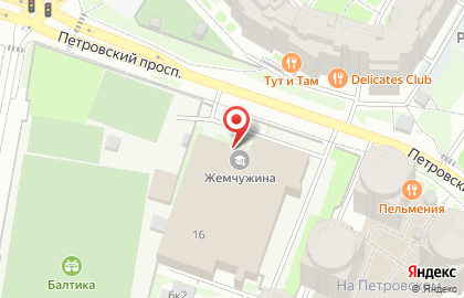 Футбольный клуб Рассвет на Петровском проспекте на карте