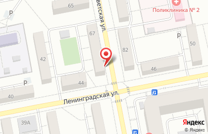 Салон-парикмахерская Соната в Центральном районе на карте