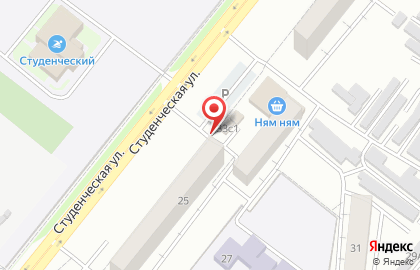 Торговая компания Вселенная на Студенческой улице на карте