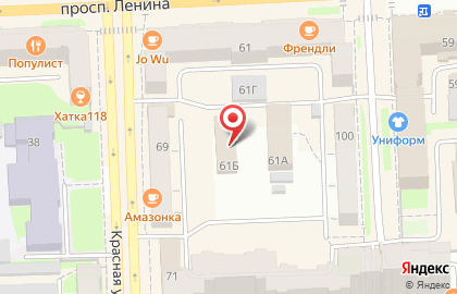 Туристическая компания Спутник в Центральном районе на карте
