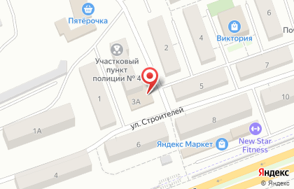Аптека от Склада на улице Строителей на карте