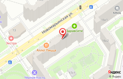 ЮРИСТ ПО НЕДВИЖИМОСТИ на Новомарьинской улице на карте