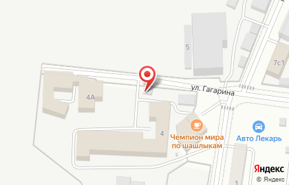 Московские кабельные сети на улице Гагарина на карте
