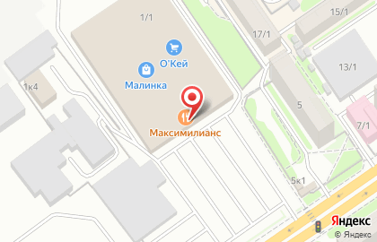 Гипермаркет О`кей на Площади Гарина-Михайловского на карте