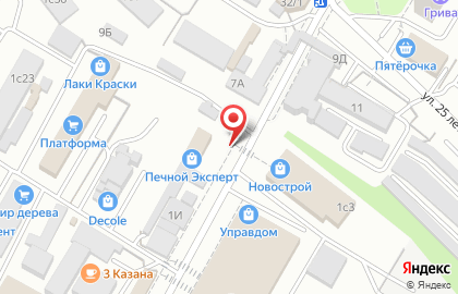 Первая городская багетка в Советском районе на карте