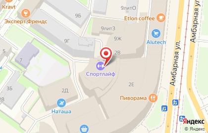 Фитнес-центр Sportlife на площади Александра Невского I на карте