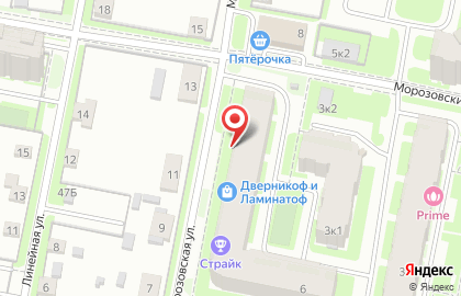 Студия красоты Красотка на Морозовской улице на карте