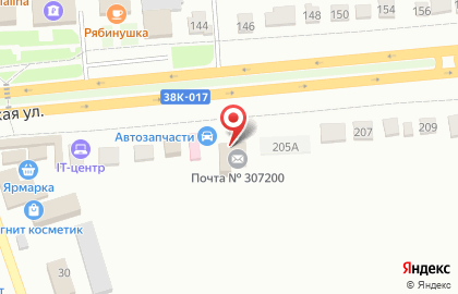 Почта России в Курске на карте
