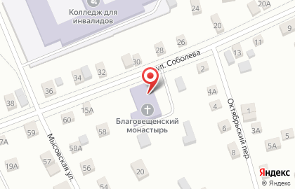 Благовещенский монастырь на карте