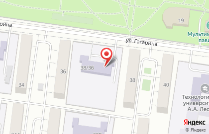 Детский сад №24 комбинированного вида на улице Гагарина на карте