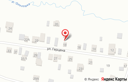 База отдыха Иволга на улице Герцена на карте