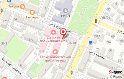 Оригинал на улице Сержантова на карте