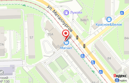 ТЦ Металлург в Пролетарском районе на карте