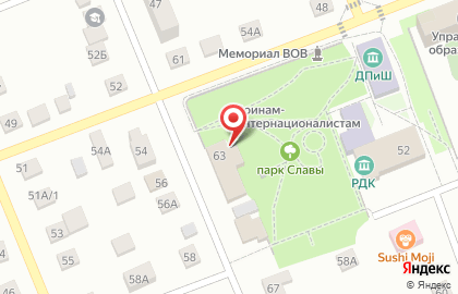 Шиномонтажная мастерская на Советской улице на карте