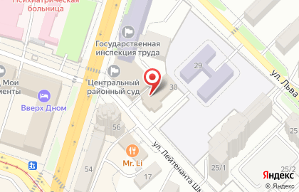 Служба доставки обедов Юнишеф на улице Лейтенанта Шмидта на карте