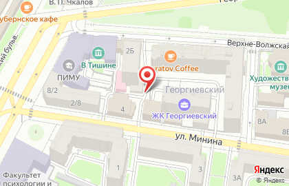 ОАО Банкомат, АКБ Абсолют Банк в Нижегородском районе на карте