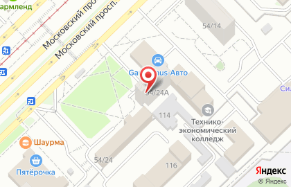 Фирма ГеоСфера на Московском проспекте на карте