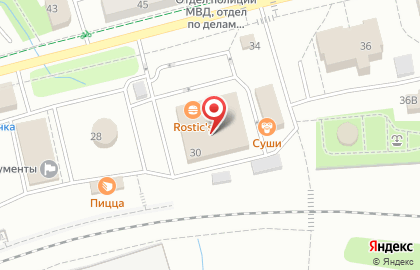 Ресторан быстрого питания KFC на 1-ой Советской улице на карте