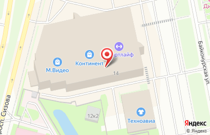 Ресторан быстрого питания Шахерезада в ТЦ Континент на Байконурской улице на карте
