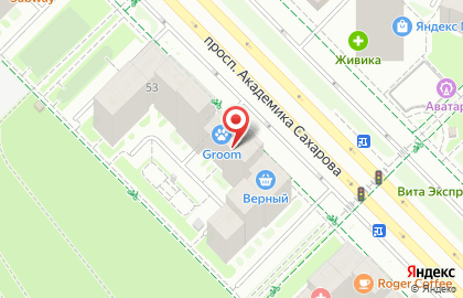 Салон оптики УралОчки на проспекте Академика Сахарова на карте