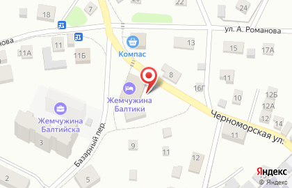 Продуктовый магазин в Калининграде на карте