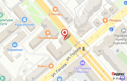 Туристическое агентство Атлантис на улице Красина на карте