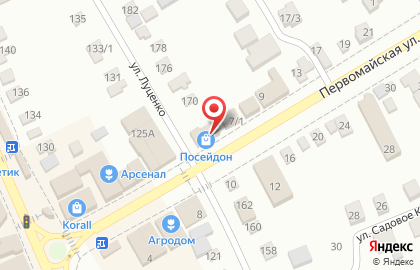 Магазин Посейдон на Первомайской улице на карте