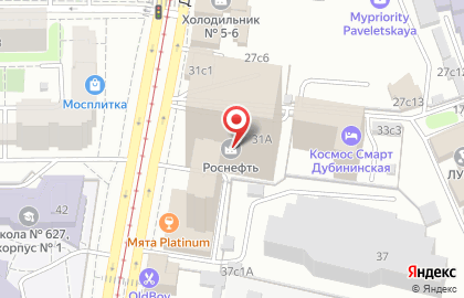 ОАО Газпромбанк на Дубининской улице на карте