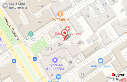 АвтоМода на проспекте Ленина на карте