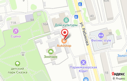 Служба доставки Фитчи pizza на карте