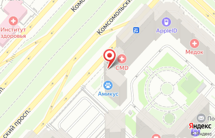 Туристическое агентство Слетать.ру на Комсомольском проспекте на карте