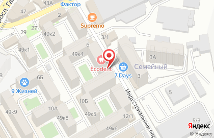 Гастроном №1 на проспекте Гамидова на карте