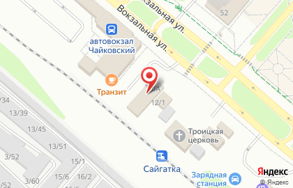 Гостиница Транзит, гостиница на Вокзальной улице на карте