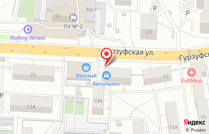 Магазин авточехлов и автоаксессуаров Автопилот в Верх-Исетском районе на карте
