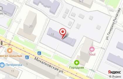 Школа №1576 с дошкольным отделением на Михалковской улице на карте