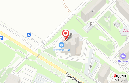 Супермаркет Пятёрочка в Красноярске на карте