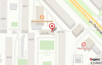 Продуктовый магазин Нива на улице Петровского на карте