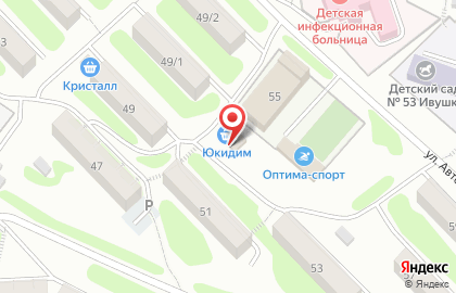 Магазин Юкидим в Петропавловске-Камчатском на карте