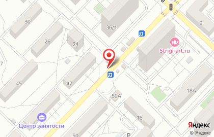 Киоск по продаже фруктов и овощей в Краснооктябрьском районе на карте