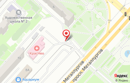 Автостоянка в Красноярске на карте