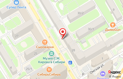 Почта Банк в Новосибирске на карте