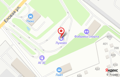 АЗС ЛУКОЙЛ-Центрнефтепродукт на Еловой улице на карте