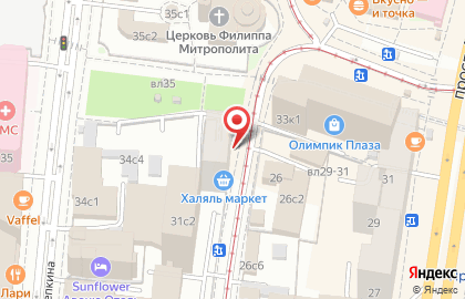 Туроператор ANEX Tour на улице Гиляровского на карте