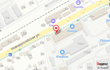 Копания Фасад дизайн на Новороссийской улице на карте
