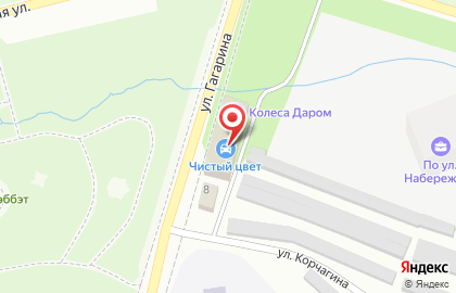 Шинный центр Колеса Даром на улице Корчагина на карте