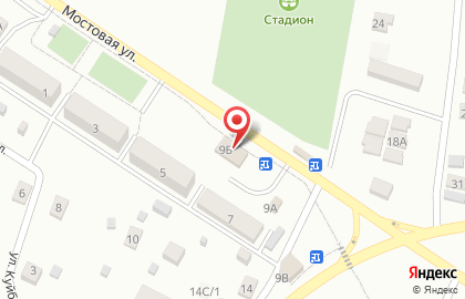Продовольственный магазин на Почтовой улице на карте