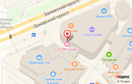 Магазин ортопедических матрасов и товаров для сна Askona на Заневском проспекте на карте
