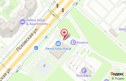 Автомойка в Великом Новгороде на карте